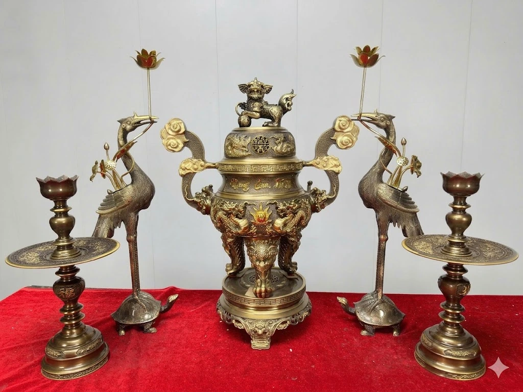 Đỉnh Rồng phụng gia tiên