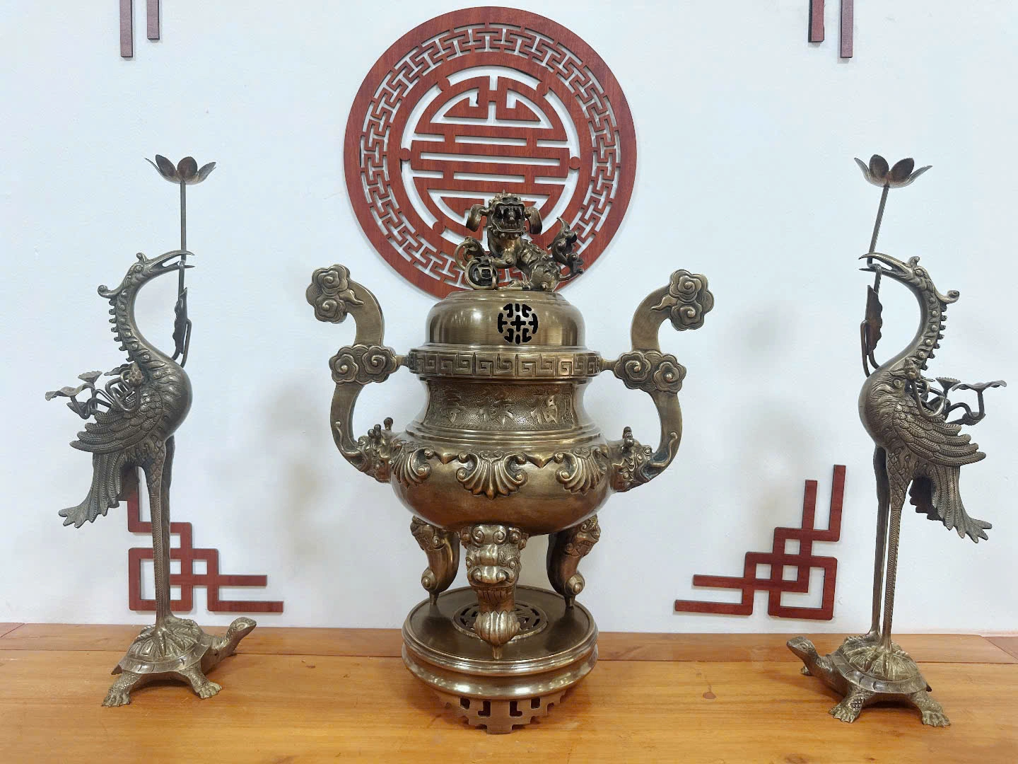 Đỉnh Đồng Hoa Sòi Hun Giả Cổ