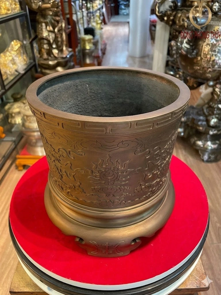 Bộ Bát Hương Đồng Đỏ Thờ Gia Tiên