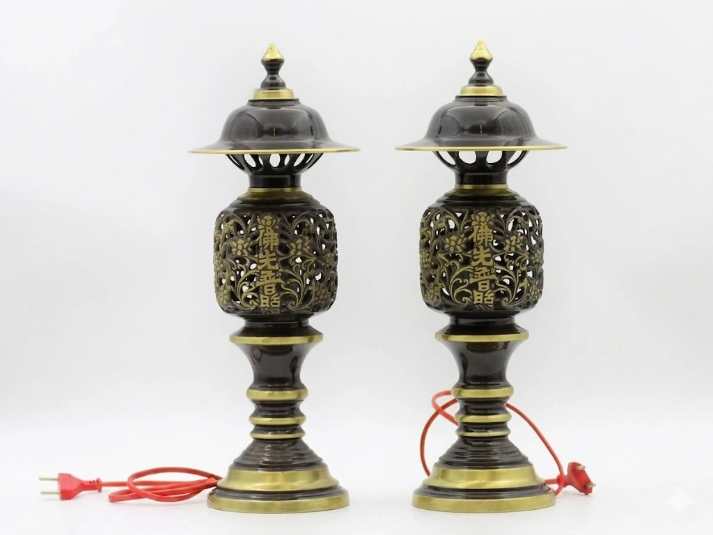 Đèn Thờ Bằng Đồng Thờ Gia Tiên