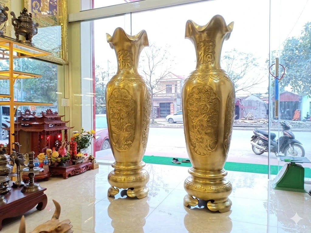 Lọ Hoa Đồng Thờ Cúng