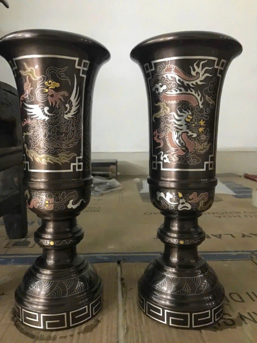 Ống Đựng Hương Khảm Ngũ Sắc