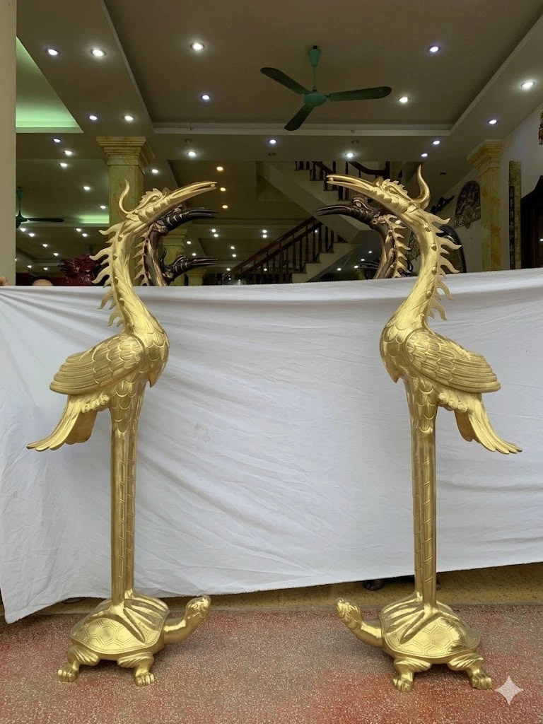 30 Mẫu Hạc Thờ Cúng Bằng Đồng Đẹp