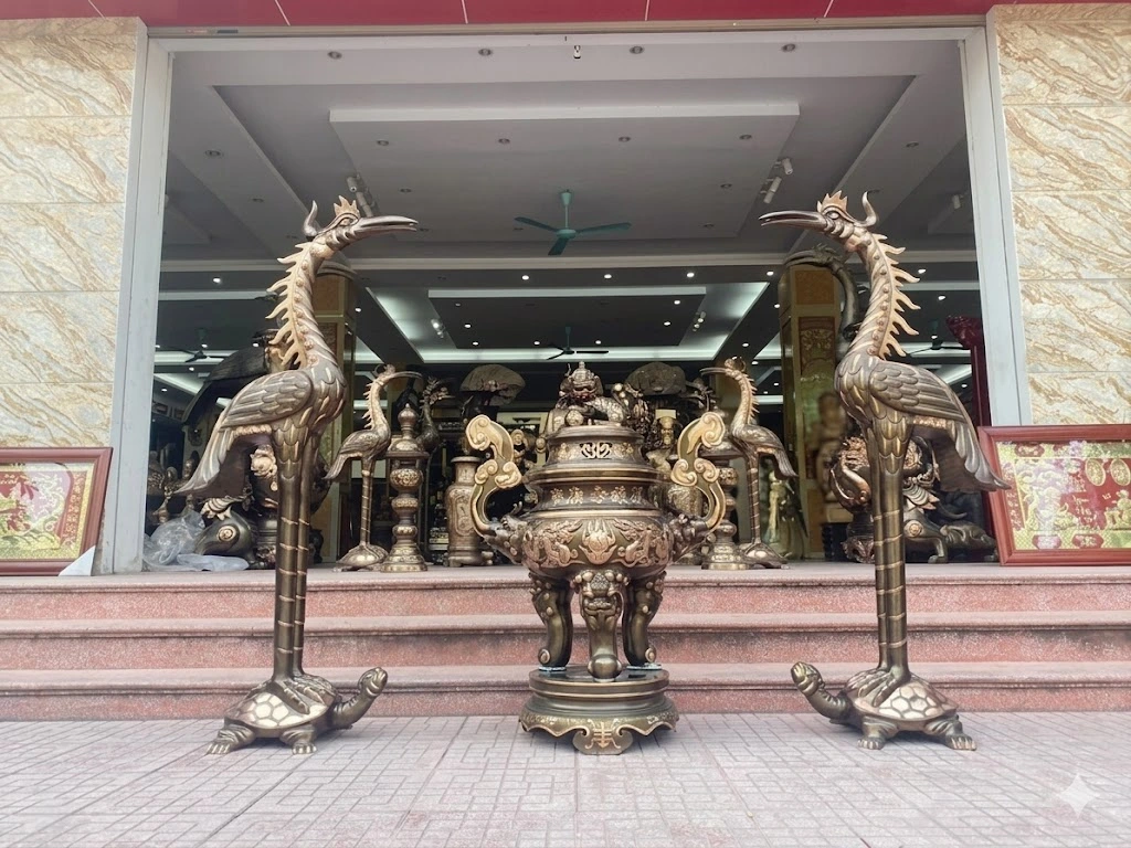 Hạc Đồng Mỹ Nghệ Đồ Đồng Đại Bái