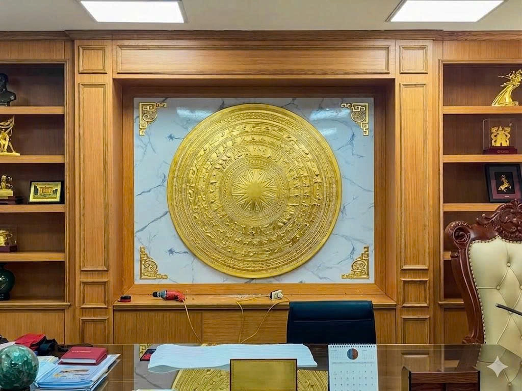 TRỐNG ĐỒNG DÁT VÀNG