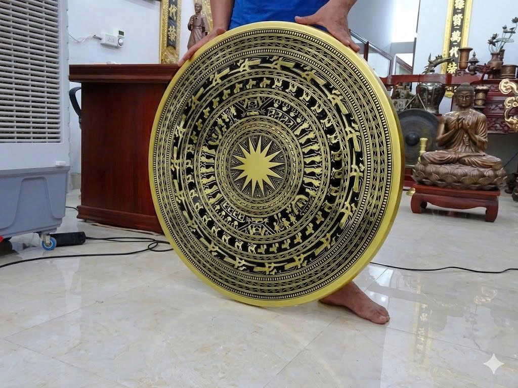 Mặt Trống Đồng Đông Sơn Treo Tường
