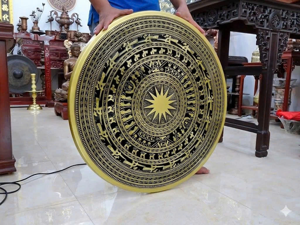 Mặt Trống Đồng Đông Sơn Treo Tường