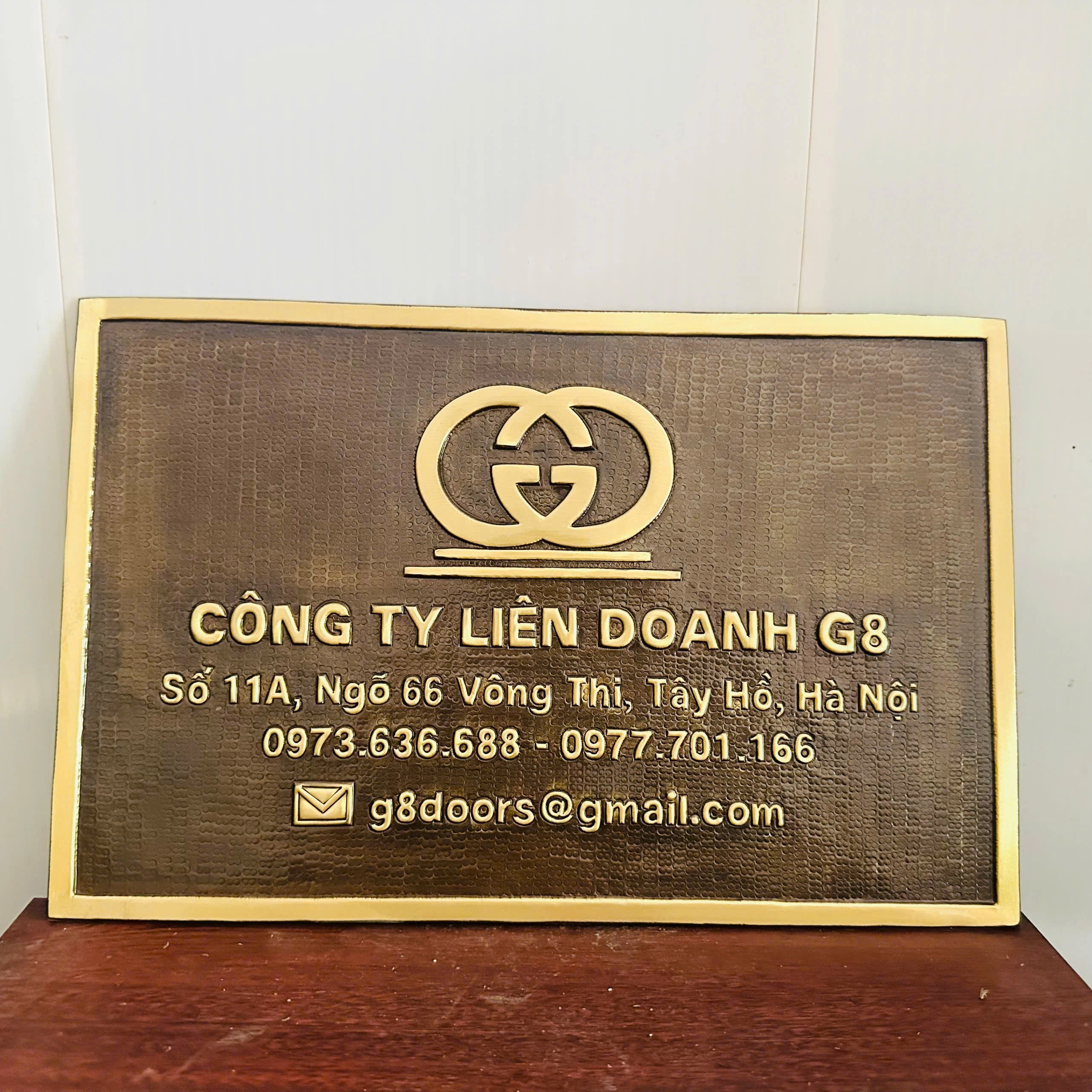 Đặt Làm Biển Số Nhà Bằng Đồng Theo Yêu Cầu