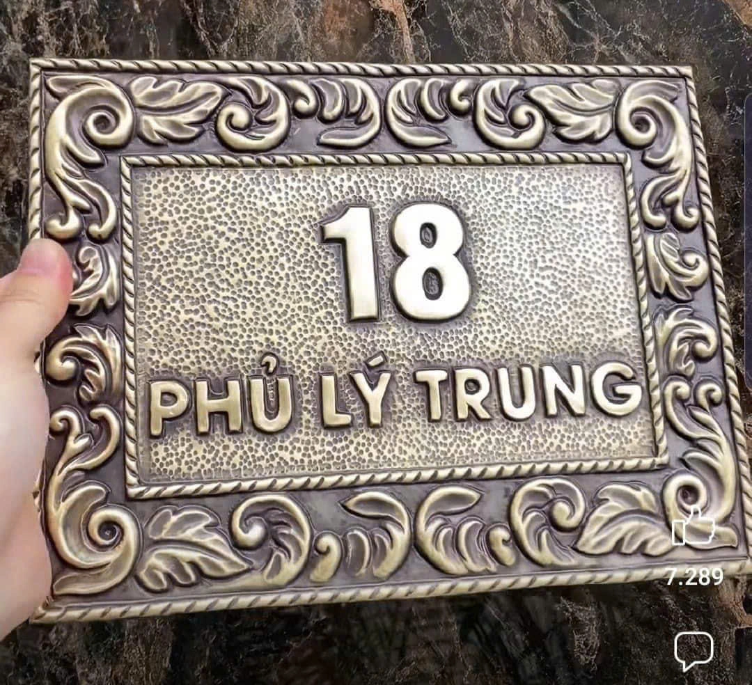 Đặt Làm Biển Số Nhà Bằng Đồng Theo Yêu Cầu
