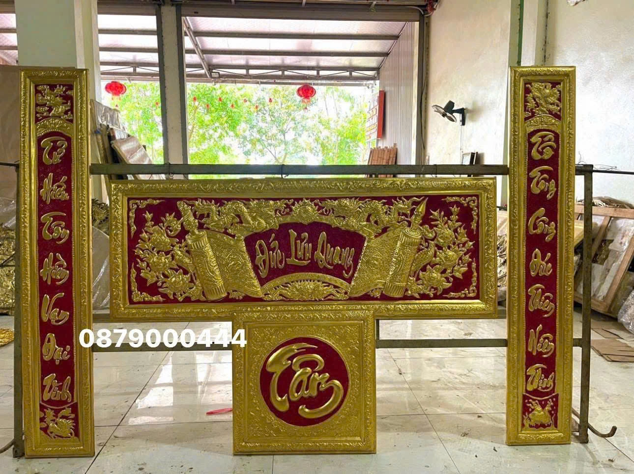 Bộ Hoành Phi Câu Đối Chữ Tiếng Việt