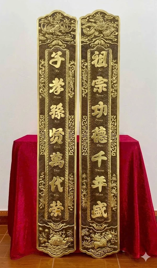Top 100+ Mẫu Hoành Phi Câu Đối Cổ Đẹp - Báo Giá Đồ Đồng Đại Bái