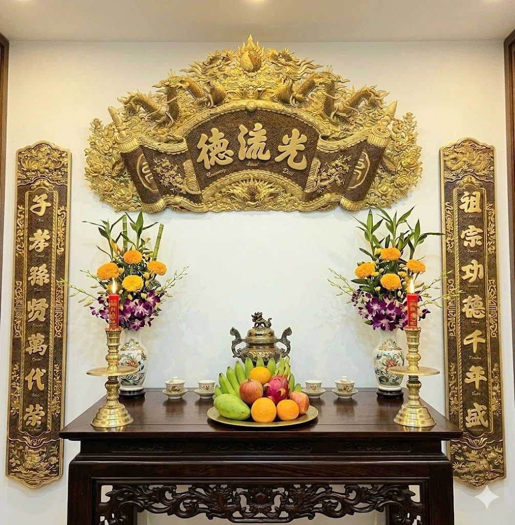 Top 100+ Mẫu Hoành Phi Câu Đối Cổ Đẹp - Báo Giá Đồ Đồng Đại Bái