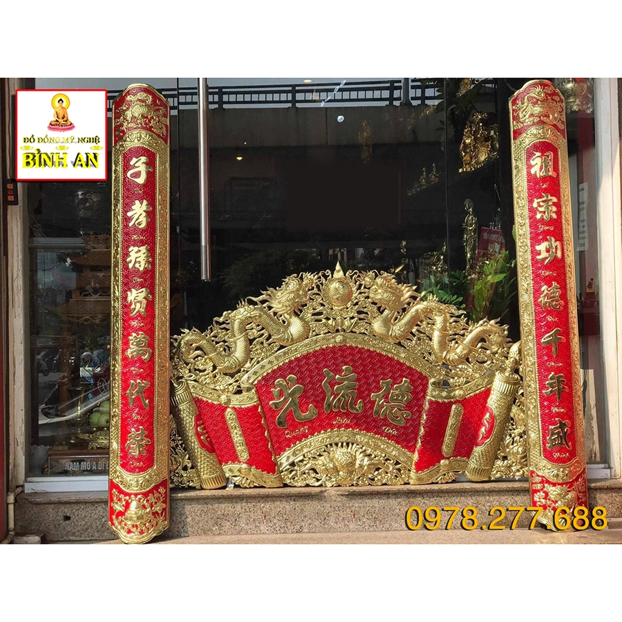 Giá bán hoành phi câu đối bằng đồng Đại Bái