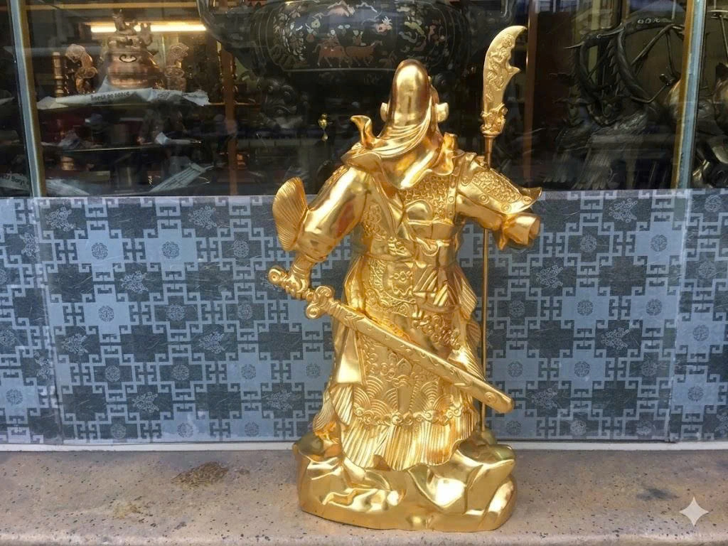 Tượng Quan Công Bằng Đồng Catut Đẹp