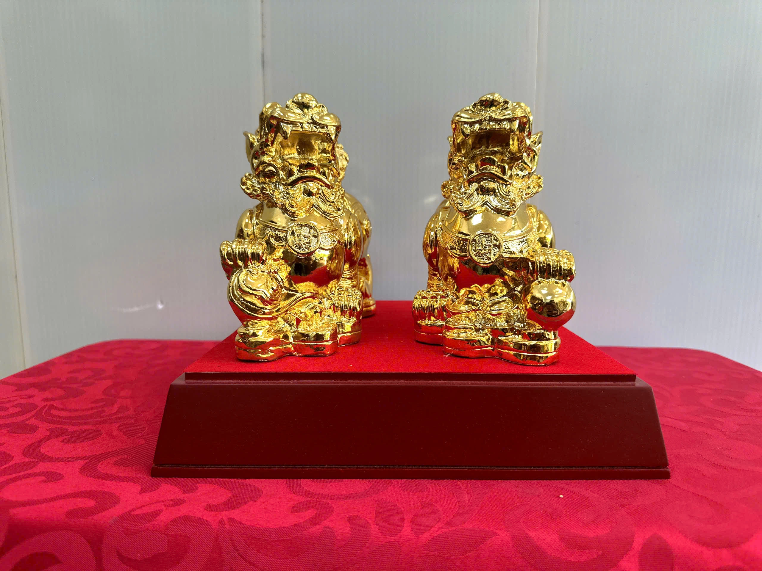 Tượng Tỳ Hưu Bằng Đồng Mạ Vàng 24K
