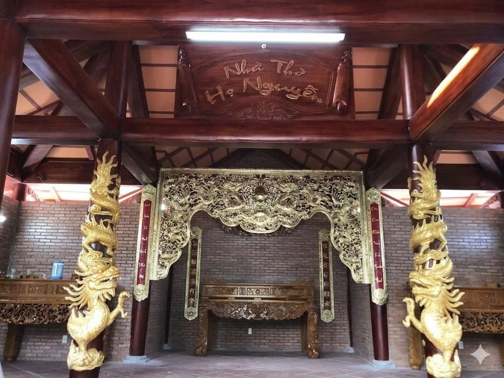 Cửa Võng Bằng Đồng Thờ Gia Tiên