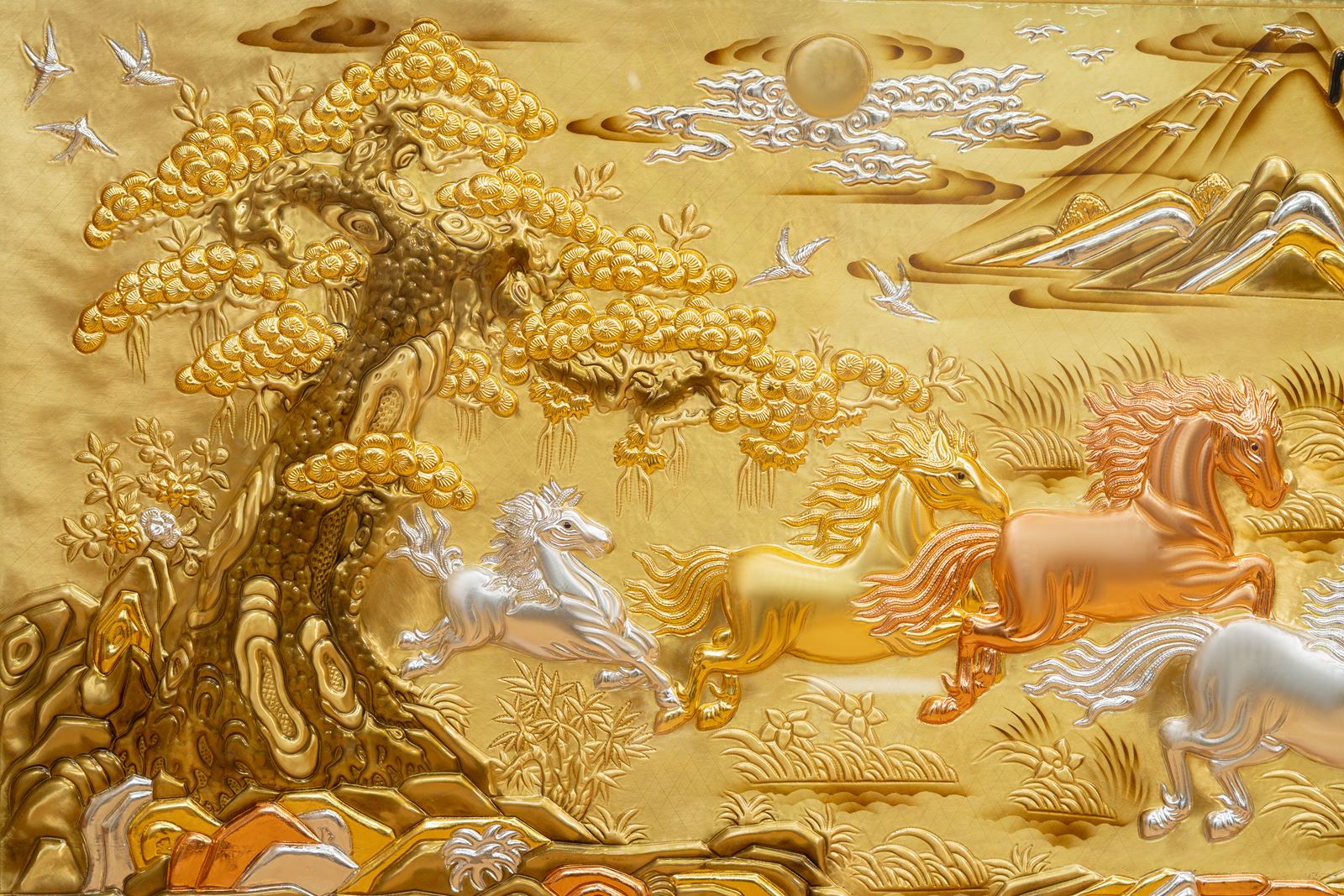 Tranh Đồng Mã Đáo Thành Công Đẹp Nhất