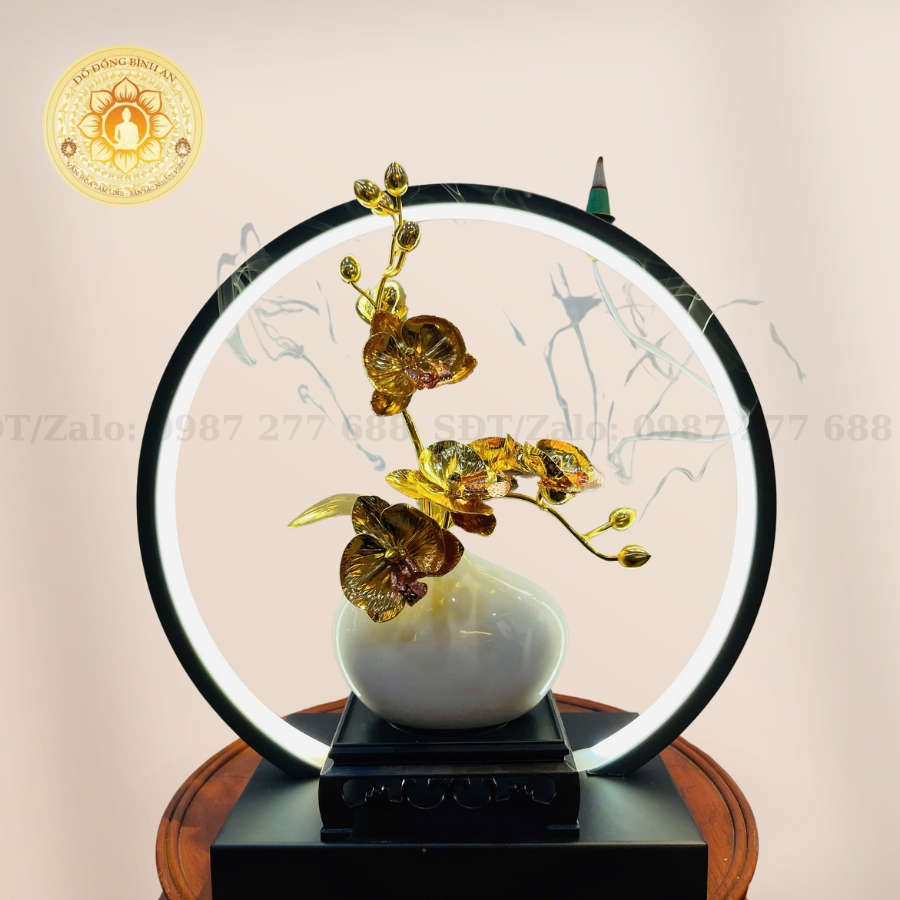 Địa Chỉ Mua Chậu Hoa Lan Mạ Vàng 24K