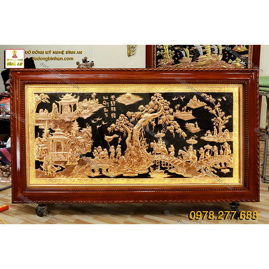 Tranh Đồng Vinh Quy Bái Tổ Đồng Đỏ