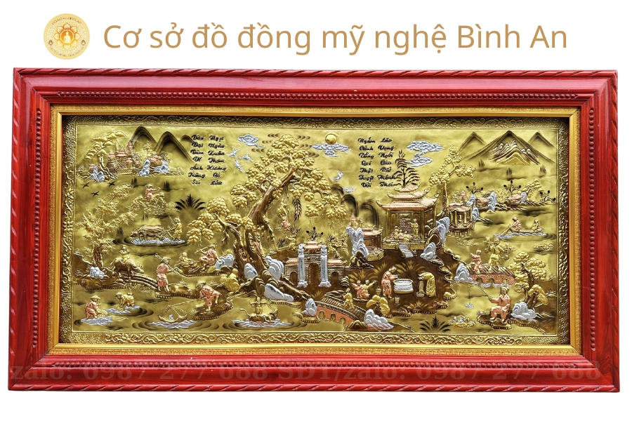 Tranh Đồng Quê Việt Nam: Bức Tranh Đồng Quê Bằng Đồng Độc Đáo Làm Quà Tặng Ý Nghĩa
